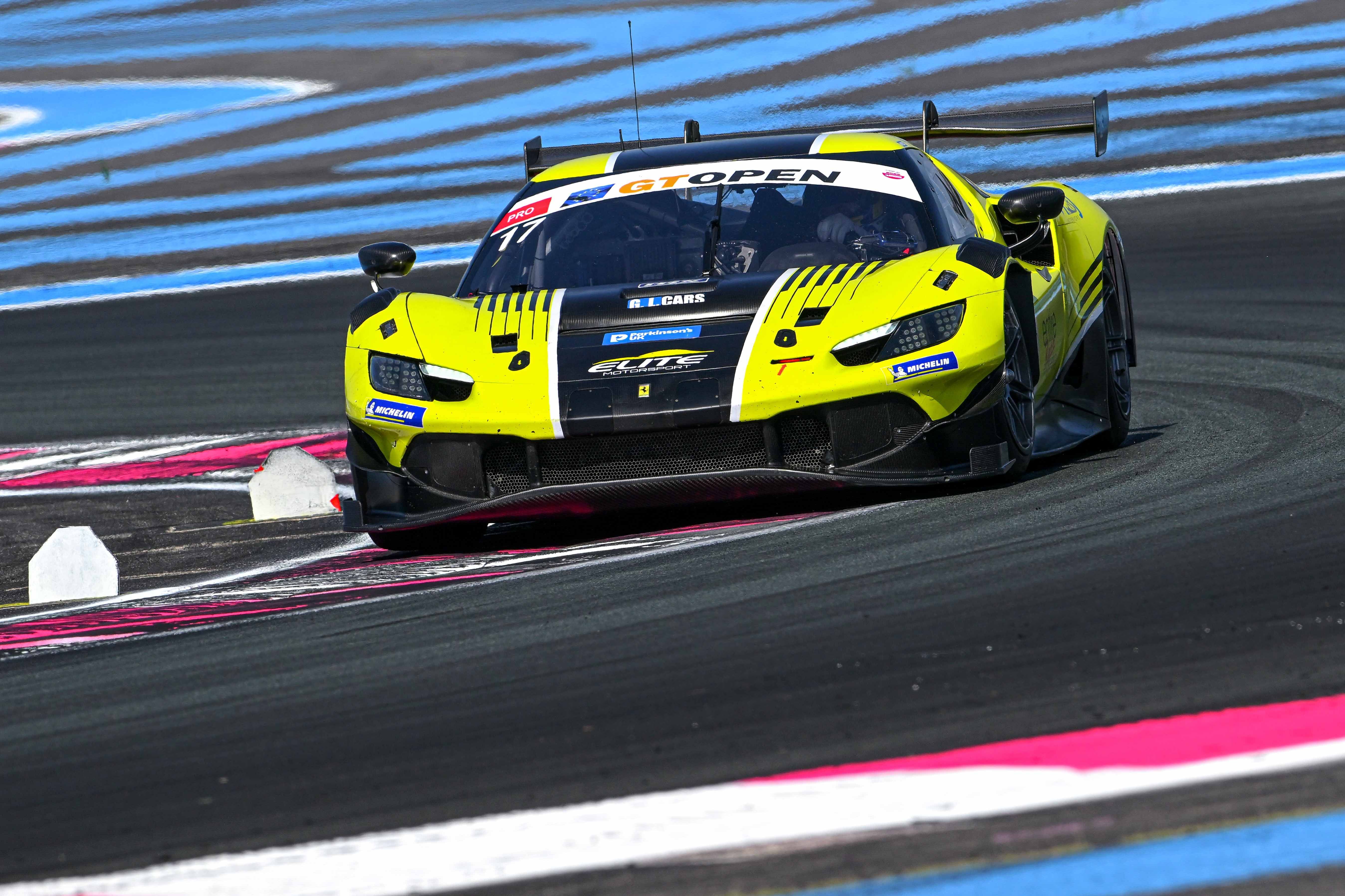 Lebbon (Elite Ferrari) in pole after ... the black-out