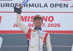 Another maiden win for a Mexican driver: Carrasquedo takes Race 2 in 1-2-3 for Motopark