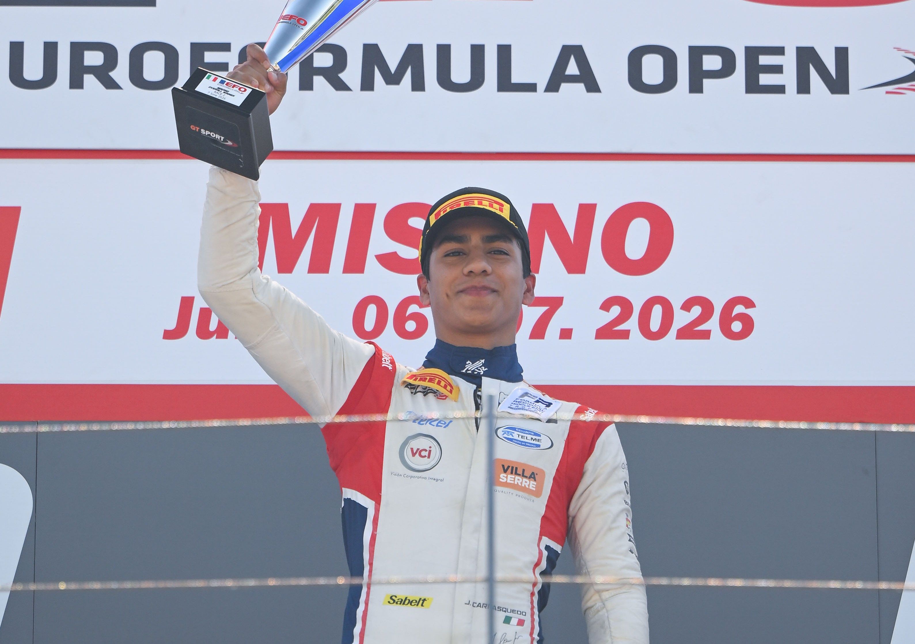 Another maiden win for a Mexican driver: Carrasquedo takes Race 2 in 1-2-3 for Motopark